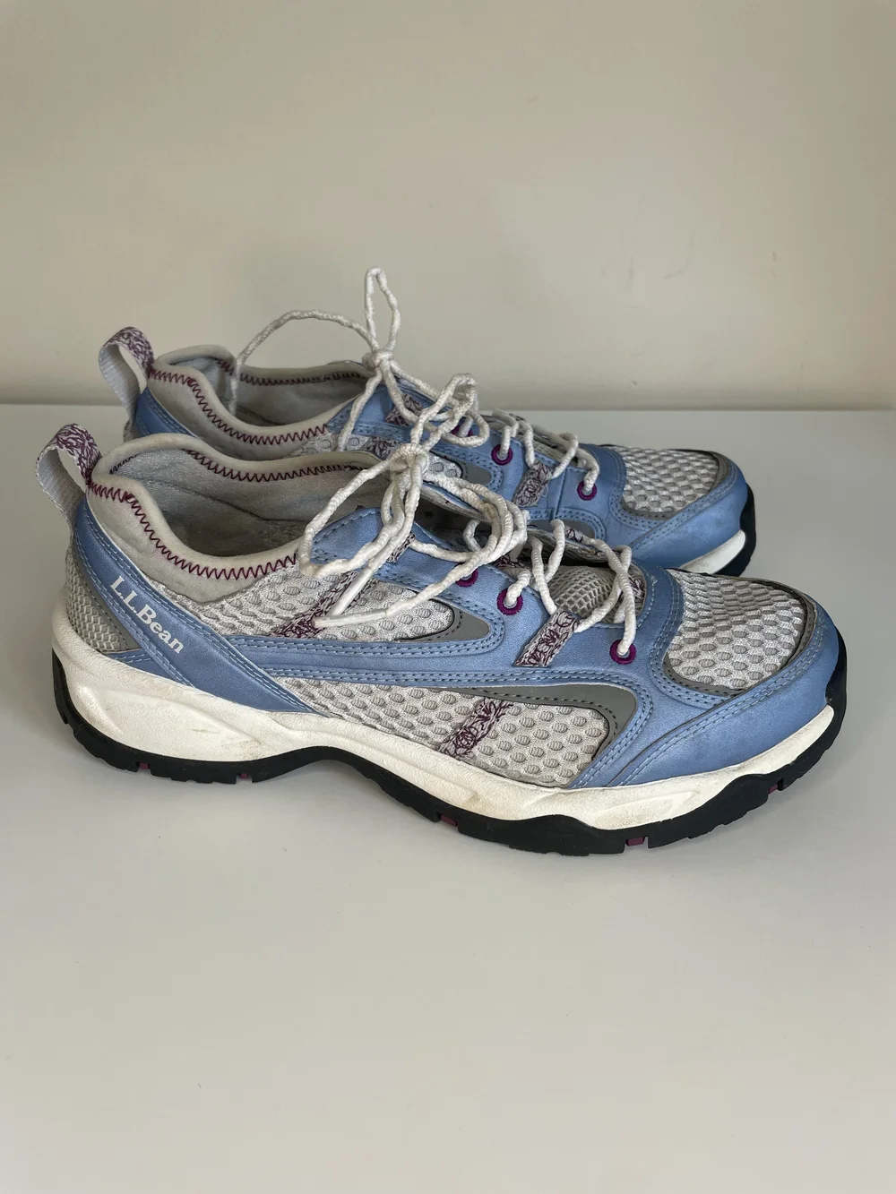L.L. Bean Women's Light Blue Mesh Trail Sneakers Size 7.5